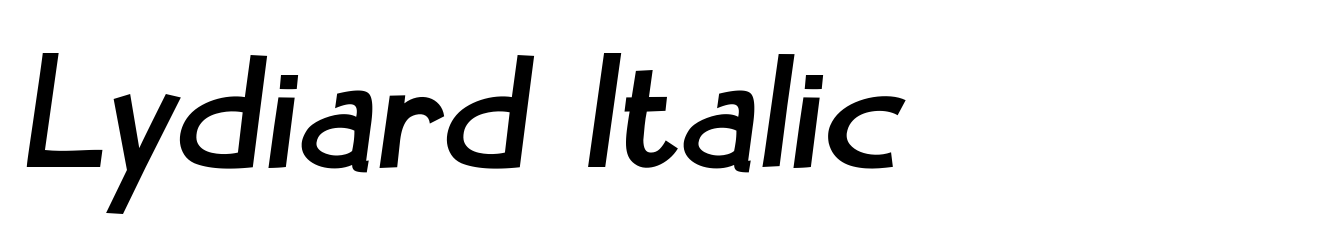 Lydiard Italic